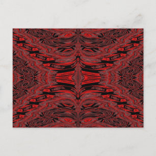 Red Velvet Butterfly Postkarte