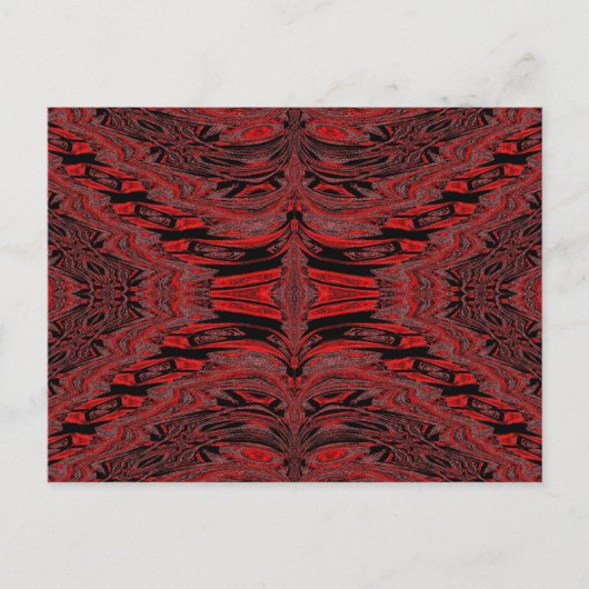Red Velvet Butterfly Postkarte (Vorderseite)