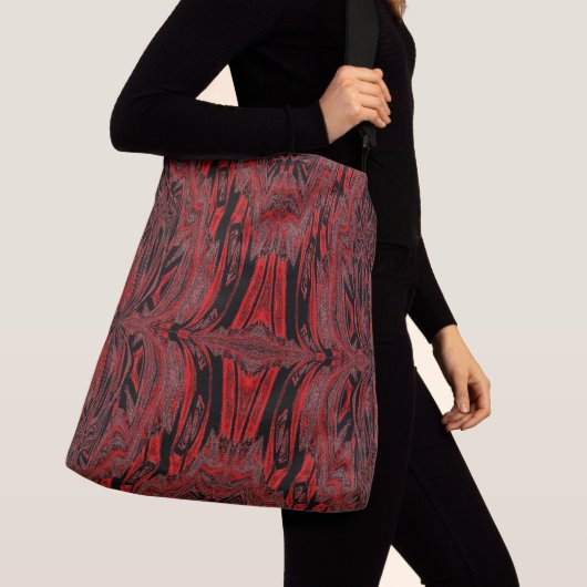 RED VELVET BUTTERFLY TRAGETASCHEN MIT LANGEN TRÄGERN (Von Nahem)