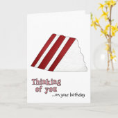 Red Velvet Cake Geburtstagskarte Karte (Gelbe Blume)