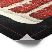 Red Velvet Cake Rezept Chalkboard Küche Poster (Ecke)