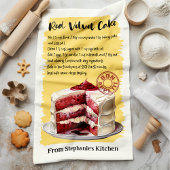 Red Velvet Cake Rezept Personalisiert Geschirrtuch