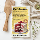 Red Velvet Cake Rezept Personalisiert Geschirrtuch