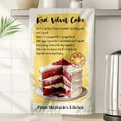 Red Velvet Cake Rezept Personalisiert Geschirrtuch