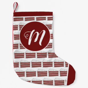 Red Velvet Cake Slice Soul Food Dessert Kleiner Weihnachtsstrumpf