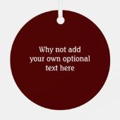 Red Velvet Cake Slide mit Zuckerguss - Text hinzuf Ornament Aus Metall (Rückseite)