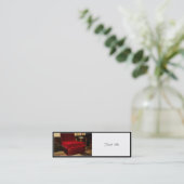 Red Velvet Chair Mini Visitenkarte (Stehend Vorderseite)