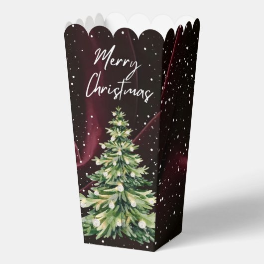 Red Velvet Christmas Tree Popcorn Boxen Geschenkschachtel (Vorderseite)