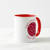 Red Velvet Cookie Business Bäckerei Bake Shop Tasse (VorderseiteRechts)