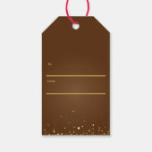 Red Velvet Custom Birthday Invitation Card Geschenkanhänger (Rückseite)