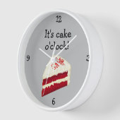 Red Velvet Flavor Sponge Cake O'Clock - Küche Uhr (Winkel)