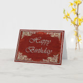 Red Velvet Geburtstagskarte Karte (Gelbe Blume)