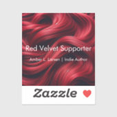Red Velvet Hair | Amber L. Larsen Support Sticker (Blatt)