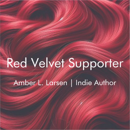 Red Velvet Hair | Amber L. Larsen Support Sticker (Vorderseite)