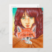 "Red Velvet" postcard Feiertagspostkarte (Vorne/Hinten)