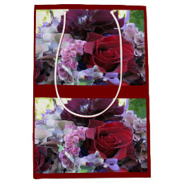 Red Velvet Rose Geschenktasche Mittlere Geschenktüte