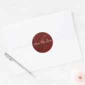 Red Velvet Swirl Save the Date Wedding Sticker (Umschlag)