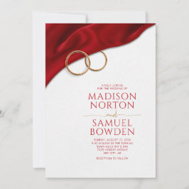 Red Velvet Wedding Invitation Einladung