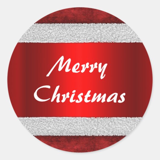 Red Velvet Weihnachten Runder Aufkleber (Vorderseite)