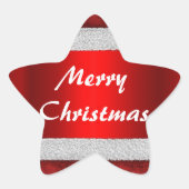 Red Velvet Weihnachten Stern-Aufkleber (Vorderseite)