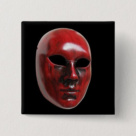 Red Venice Mask Button (Vorderseite)