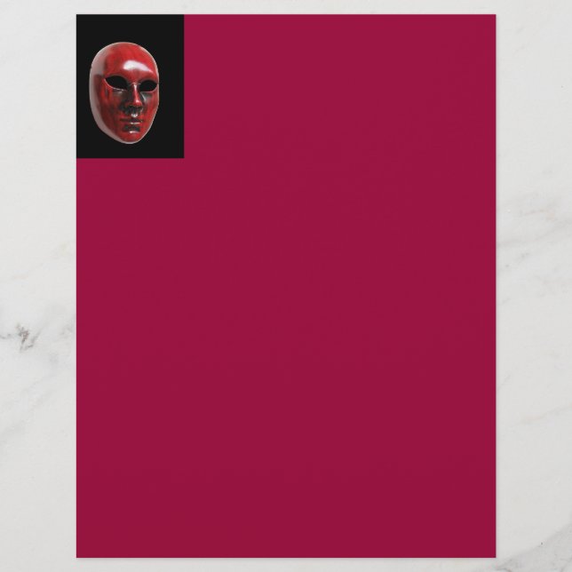 Red Venice Mask Letterhead (Vorderseite)