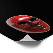 Red Venice Mask Poster (Ecke)