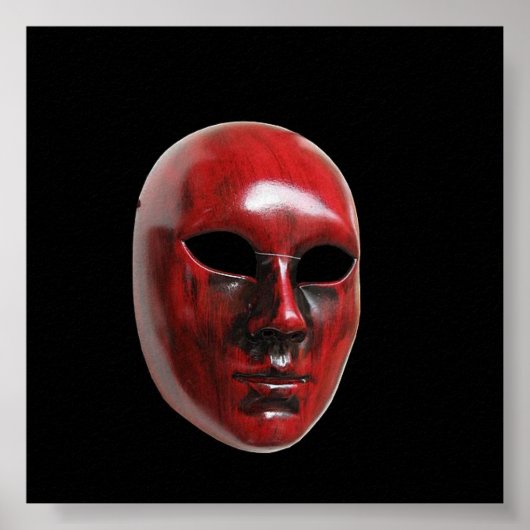 Red Venice Mask Poster (Vorne)