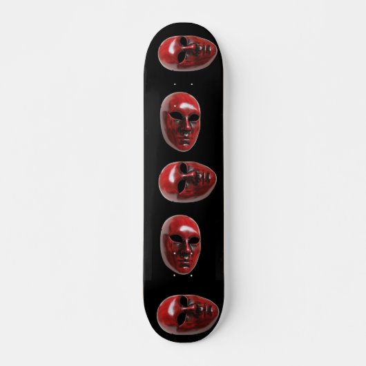 Red Venice Mask Skateboard (Vorne)