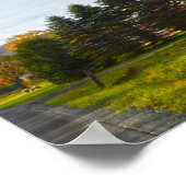 Red Vermont Barns im Herbst Poster (Ecke)