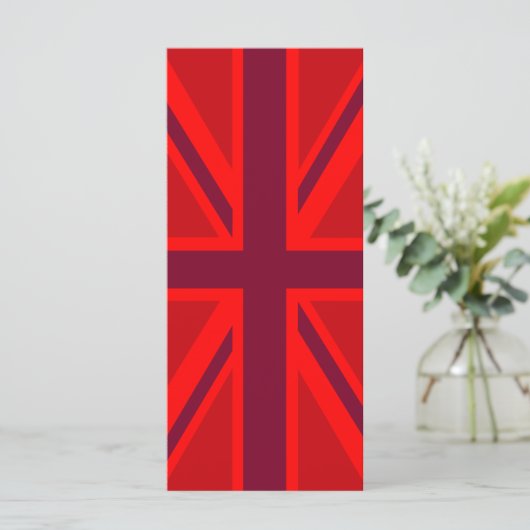 Red Version British Union Jack Decor (Stehend Vorderseite)