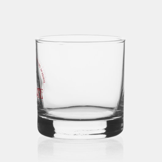 Red Veterinary School Abschluss Custom Whiskyglas (Links)