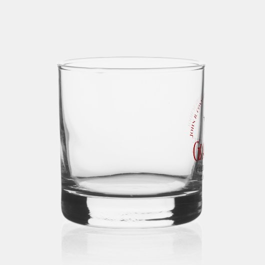 Red Veterinary School Abschluss Custom Whiskyglas (Rechts)