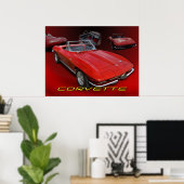 Red Vette Collage Poster (Heimbüro)