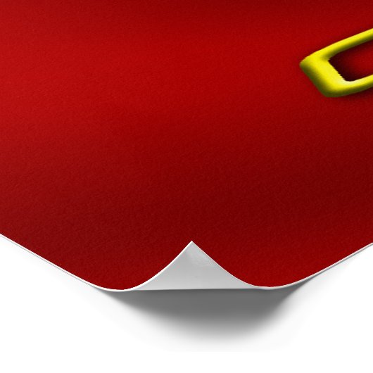 Red Vette Collage Poster (Ecke)