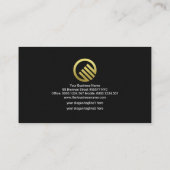 Red Vignette Gold Stock Exchange Graph Financial Visitenkarte (Rückseite)