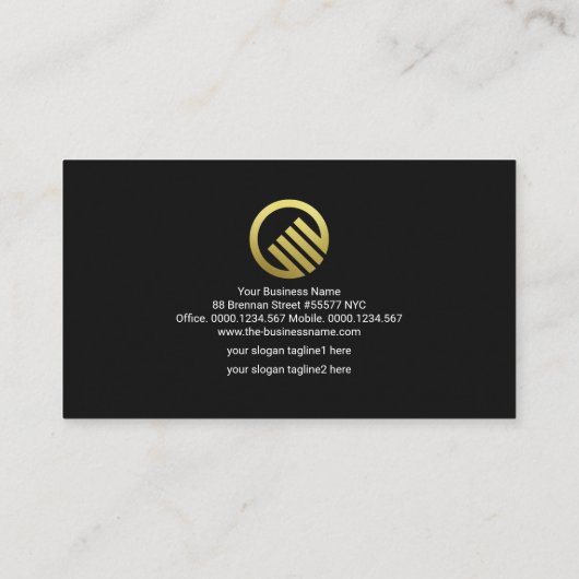 Red Vignette Gold Stock Exchange Graph Financial Visitenkarte (Rückseite)