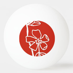 "Red Vinca" Ping Pong Ball Tischtennisball
