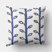 Red VINES Retro DESIGN Throw Kissen (Rückseite)