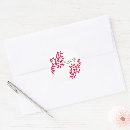 Red Vines UAWG Runder Aufkleber (Umschlag)