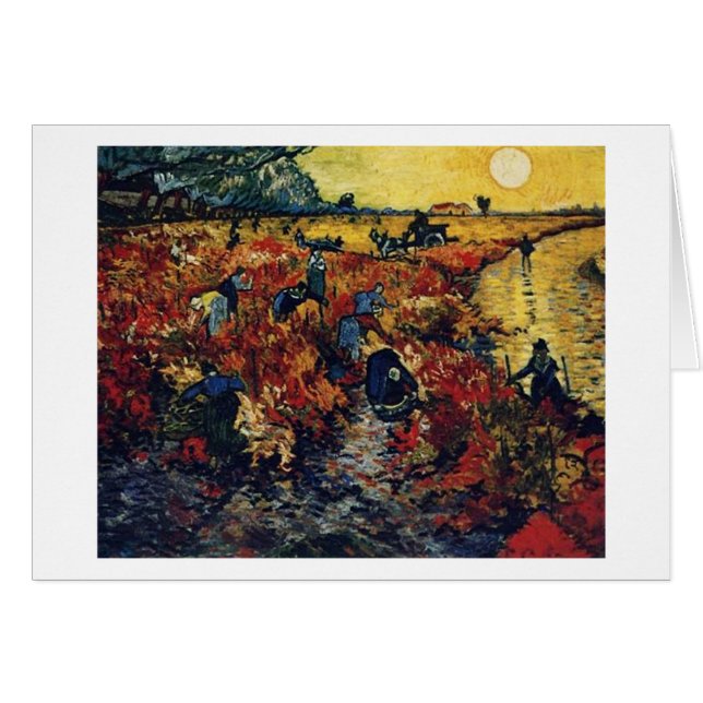 Red Vineyard, Van Gogh, 1888 (Vorderseite (Horizontal))