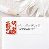 Red Vintag Damask Lace Extravagant (Insitu)