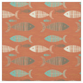 Red Vintag Kitsch Fischgewebe Stoff (Muster)