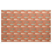 Red Vintag Kitsch Fischgewebe Stoff (Fat Quarter (45,7 x 55,9 cm))