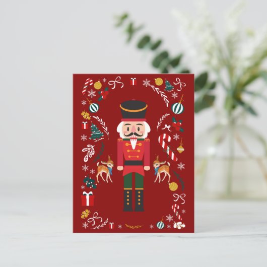 Red Vintag Nutcracker Weihnachten (Stehend Vorderseite)
