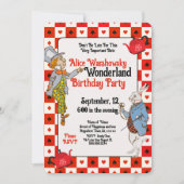 Red Vintag Onederland Rabbit Hatter (Vorderseite)