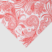 Red Vintag Paisley Pattern Seidenpapier (Ausschnitt)