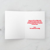 Red Vintag Santa Claus Tartan Karierte Weihnachten (Innenseite)