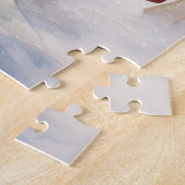 Red Vintag Truck Weihnachtsschnee Winter Puzzle (Seite)