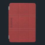 Red Vintag Worn-Out Imitate Lederlook iPad Mini Hülle<br><div class="desc">Rotes,  Vintag abgenutztes Ledermuster. Einfaches und elegantes Design mit Stickereiakzenten (digitales Bild). Anpassbarer Text/Monogramm. Verfügbar für viele Produkte. In 12 verschiedenen Farben,  aber jede Farbe kann per Email angefordert werden.</div>
